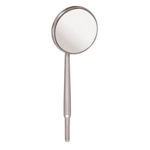 12 Pcs Rhodium Coated Dental Mirrors for Examination - Scratch Resistant, Anti-Fog, Stainless Steel Handle MIR03-CS