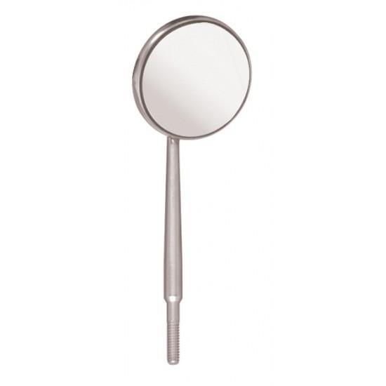 12 Pcs Rhodium Coated Dental Mirrors for Examination - Scratch Resistant, Anti-Fog, Stainless Steel Handle MIR03-CS