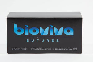 Bioviva Suture Chromic Gut 3/0 27", Taper Point, 1/2, 18mm RB1 Needle12/Box | SurgiMac Dental Supply