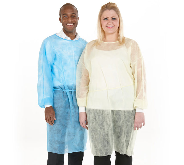 Medicom | Form-Fit Isolation Gown, Bright Blue, 12/Bg | 8114