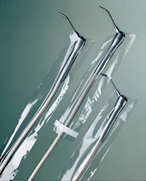 Safe-Dent 2.5" x 10" Clear Syringe Sleeve Covers, Fits most 3-way air/water | SurgiMac Dental Supply