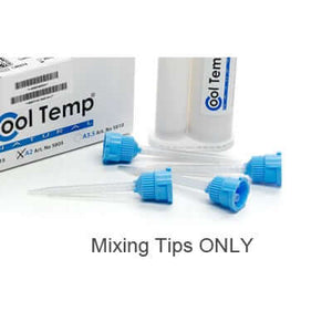 Cool Temp Natural Cool Temp Mixing Tips Blue for 50 ml Ccrtridges, box of 40 | SurgiMac Dental Supply
