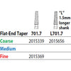 Two Striper FG L701.7 Coarse Diamond Bur Round-End Taper. Pack of 5