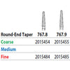 Two Striper FG 767.8 Fine Diamond Bur Round-End Taper. Pack of 5