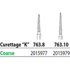 Two Striper FG 763.10 Coarse Diamond Burs, Curettage K. Pack of 5