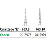 Two Striper FG 763.10 Coarse Diamond Burs, Curettage K. Pack of 5