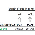 Two Striper FG DC 0.5 Coarse Diamond Burs, Depth-Cut. Pack of 5