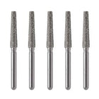 Two Striper FG 702.8 Coarse Diamond Bur Flat-End Taper. Pack of 5