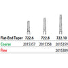 Two Striper FG 722.6 Coarse Diamond Burs, Flat-End Taper. Pack of 5