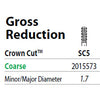 Two Striper FG #SC5 Gross Reduction Coarse Diamond Bur, Crown Cut. Pack of 5