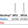Two Striper FG MP 53 Medium Diamond Burs, Micro-Prep. Pack of 5