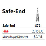 Two Striper FG S79 Fine Safe-End Taper Diamond Bur. Pack of 5