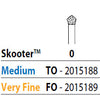 Two Striper Skooter FG 0 (F0) Very Fine Diamond Bur Acorn shaped, Pack of 5