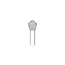 Two Striper Skooter FG 1 (T1) Medium Diamond Bur Acorn shaped. Pack of 5