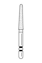 Two Striper FG #770.10 Fine Diamond Bur Round-End Taper. Pack of 5