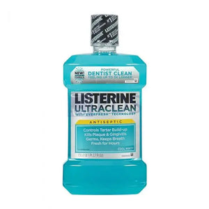 Listerine® Ultraclean Mouthwash, Cool Mint, 1.5L Bottle, 6/cs | SurgiMac Dental Supply