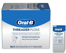 Oral-B Threader Floss 30 envelopes of 5 Threaders