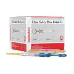 Ultra Safety Plus Twist XL Single Use Pre-Sterilized Syringe Handles, White, 50/bx 01N3500