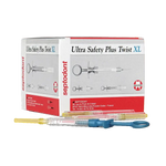 Ultra Safety Plus XL Ultra Safety Plus Twist XL Sterile Needles, 30G Short (Blue) | SurgiMac Dental Supply