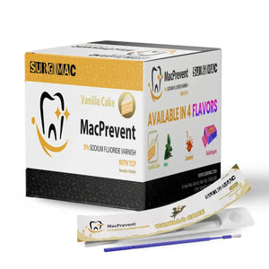 SurgiMac 5% Sodium Fluoride Varnish with TCP, Vanilla, 0.4ml unit, MacPrevent