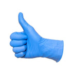 House Brand Powder-Free Nitrile Infused Synthetic Vinyl (Pvc) Gloves, Medium, Blue, 100/Box | SurgiMac Dental Supply