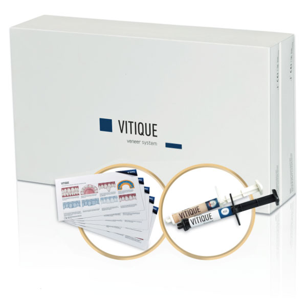 Vitique Veneer System, 3x 6gm Syringes Esthetic Resin Cement & 3x 3.9gm
