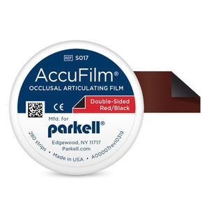 AccuFilm Red/Black: Premium Dual-Sided Articulation Film S017