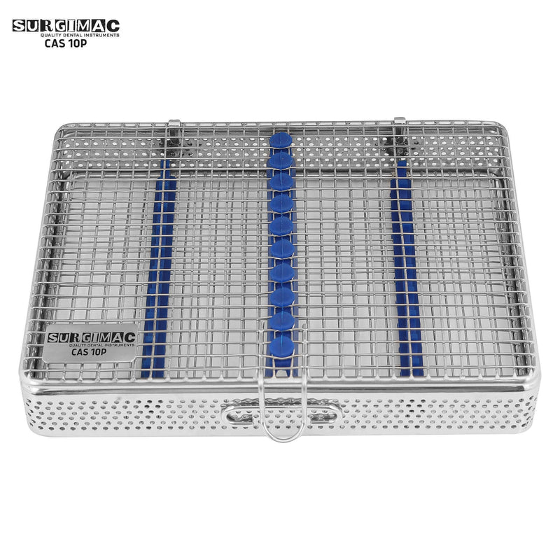 SurgiMac Instruments Cassette, Large, 10 Instruments, Stainless Steel, Eco Series, 1/Pk | SurgiMac Dental Supply