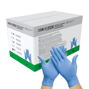 Nitrile Exam Gloves MacSoft by SurgiMac | Blue | Chemo Tested | 300 Count 6116-XL-CS