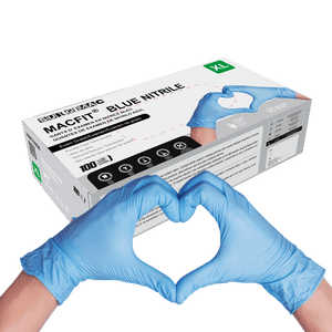 Nitrile Exam Gloves MacFit by SurgiMac | Blue | 100 Count 2119-XL