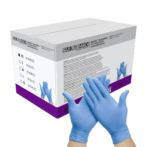 Nitrile Exam Gloves MacSoft by SurgiMac | Blue | Chemo Tested | 300 Count 6116-XS-CS