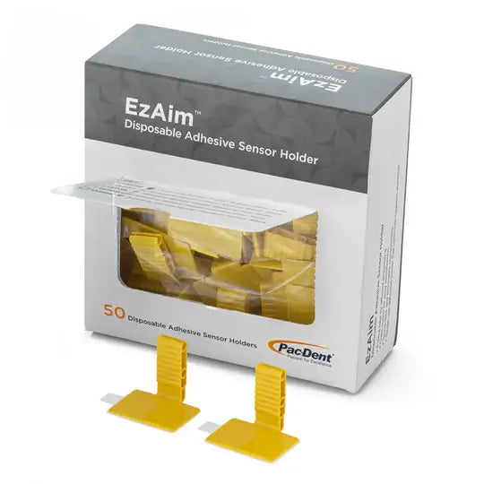 EzAim Individually Cut Adhesive Sensor Holder Posterior Yellow, 50/pk | SurgiMac Dental Supply