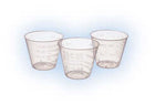 House Brand 1 Oz. Medicine/Mixing Cups - Clear Plastic, Box Of 100 | SurgiMac Dental Supply