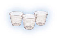 House Brand 1 Oz. Medicine/Mixing Cups - Clear Plastic, Box Of 100 | SurgiMac Dental Supply