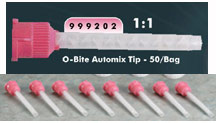 O-Bite Automix Tips Pink, Package of 50 Tips