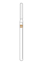TSZtech #X590.12Z round end taper Coarse grit laboratory HP diamond bur, single