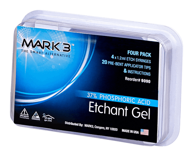 MARK3 | MARK3 Etch Gel 37% Phosphoric Acid 4/pk 1.2ml syringes | 100-9090