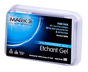 MARK3 Etch Gel 37% Phosphoric Acid 4/pk 1.2ml syringes 100-9090
