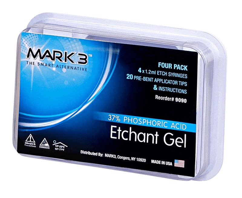 MARK3 Etch Gel 37% Phosphoric Acid 4/pk 1.2ml syringes 100-9090
