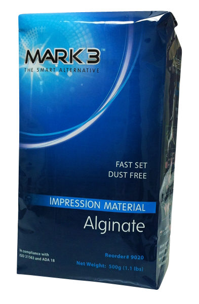 Mark3 Alginate Dust Free Fast Set 1.1 lb. Bag by MARK3 100-9020