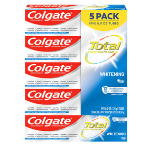 Colgate Total Whitening Toothpaste Gel, 5 pk./ 6 oz. 267368