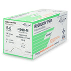 Nonabsorbable Suture with Needle Reli Redilon Nylon MP-3 3/8 Circle Precision Reverse Cutting Needle Size 4 - 0 Monofilament | N698-M | MYCO Medical | SurgiMac