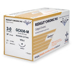 Absorbable Suture with Needle Reli Chromic Gut MFFS-2 3/8 Circle Reverse Cutting Needle Size 3 - 0 GC636-M