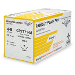 Absorbable Suture with Needle Reli Plain Gut MFS-2 3/8 Circle Reverse Cutting Needle Size 4 - 0 GP7771-M