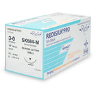 Nonabsorbable Suture with Needle Reli Redisilk Silk MFS-1 3/8 Circle Reverse Cutting Needle Size 3 - 0 Braided | SK684-M | MYCO Medical | SurgiMac