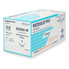 Nonabsorbable Suture with Needle Reli Redisilk Silk MFS-2 3/8 Circle Reverse Cutting Needle Size 5 - 0 Braided | SK682-M | MYCO Medical | SurgiMac