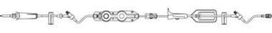 IV Pump Set Outlook Pump 2 Ports 15 Drops / mL Drip Rate 0.2 Micron Filter 119 Inch Tubing Solution 354214
