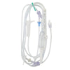 IV Pump Set Infusomat Space Pump 2 Ports 20 Drops / mL Drip Rate Without Filter 114 Inch Tubing Solution