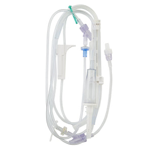 IV Pump Set Infusomat Space Pump 2 Ports 20 Drops / mL Drip Rate Without Filter 114 Inch Tubing Solution 490102