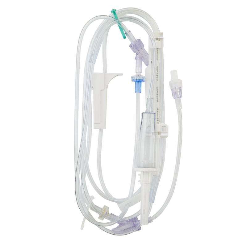 IV Pump Set Infusomat Space Pump 2 Ports 20 Drops / mL Drip Rate Without Filter 114 Inch Tubing Solution 490102